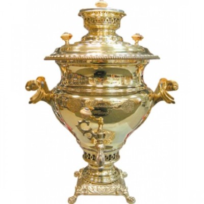 Самовар угольный 6л Латунь (С.2004/1)