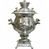 Самовар угольный 6л Никель (С.2005/1)