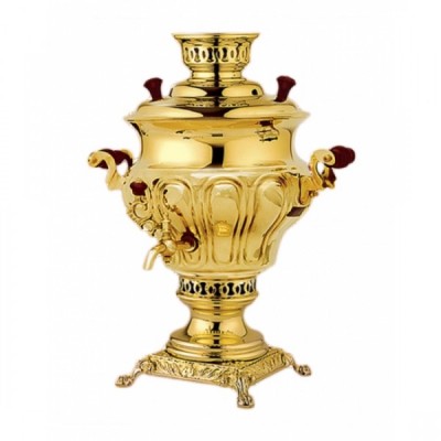 Самовар угольный 6л Латунь (С.2005/1)