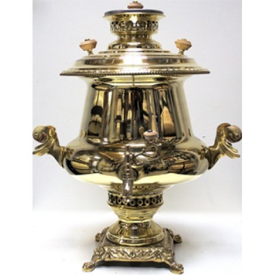 Самовар угольный 5л Латунь (С.2014/3)