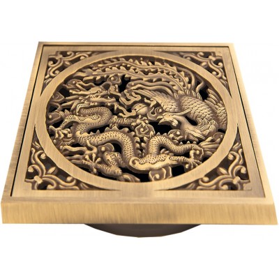 Декоративная решётка для трапа Bronze de lux "Дракон" (100х100мм.) арт.21986