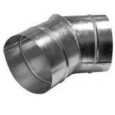 Отвод для вентиляции 45 гр, ⌀100 мм, оцинкованная сталь, 0.5 мм