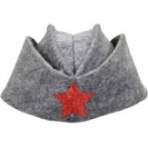 Шапка для бани и сауны Пилотка арт.30998