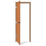 Дверь для бани и сауны Sawo 731-3SGD-L стекло бронза, коробка из кедра, без порога, левая