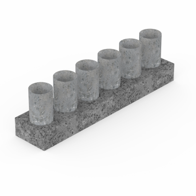 Подставка охлаждающая с 6 стопками, из талькохлорита, R-301