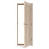 Дверь деревянная для бани и сауны Sawo 734-4SA из осины, с порогом
