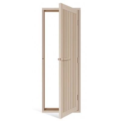 Дверь деревянная для бани и сауны Sawo 734-4SA из осины, с порогом