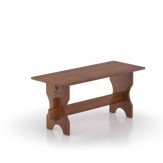 Скамейка для бани деревянная из лиственницы мореной 1500*400
