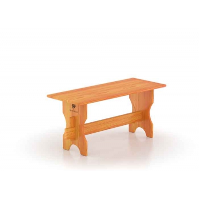 Скамейка для бани деревянная из лиственницы 1000*400