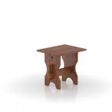 Скамейка для бани деревянная из лиственницы мореной 500*400