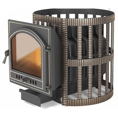 Чугунная печь для бани Везувий Ретро Ковка 24 (205)