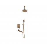 Комплект для душа встраиваемый с изливом Круг Bronze de lux коллекция Windsor