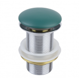 Донный клапан зеленый без перелива (керамическая крышка) 1001G 