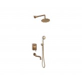 Комплект для душа встраиваемый с изливом Цветок Bronze de lux арт.10137F коллекция Windsor