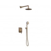 Комплект для душа лейка Двойной Цветок Bronze de lux арт.10138DF коллекция Windsor