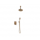 Комплект для душа лейка с потолка Круг Bronze de lux арт.10138/1R коллекция Windsor