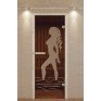 Стеклянная дверь в баню Profi бронза матовая 190х70
