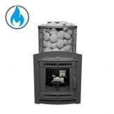 Печь банная Атмосфера XL сетка нержавейка с газовой горелкой