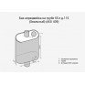 Бак для нагрева воды из нержавеющей стали AISI 439 на трубе 80л д.115 (Овальный) 