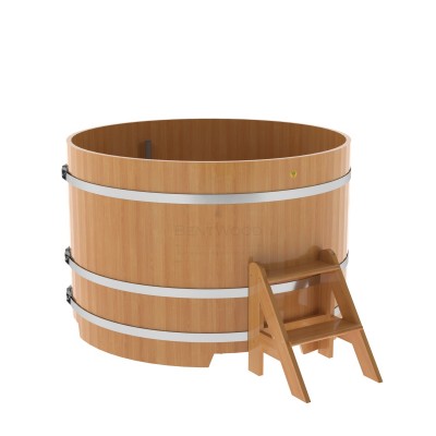 Купель для бани деревянная круглая d=1,8 м высота 1,2 м из из дуба