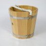 Ведро для бани деревянное из лиственницы с двухсторонним полимерным покрытием