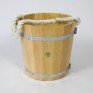 Ведро для бани деревянное из лиственницы с двухсторонним полимерным покрытием