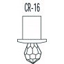 Набор светодиодных кристалов Cariittii CR-16 KIT 3 (3 х CR-16) Хром 1532625 