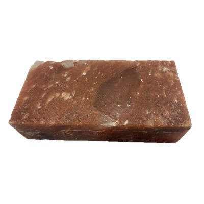 Кирпич из красной гималайской соли, шлифованный 20×10×5 см