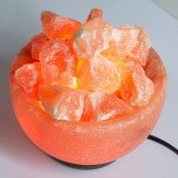 Светильник лампа из гималайской соли огненная чаша без электроарматуры