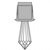 Светильник для турецкой парной Кристалл-бриллиант длинный Harvia ZVK-534