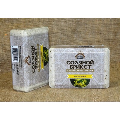 Брикет "Соляная баня" с Алтайскими травами Березовый лист