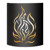 Абажур для бани и сауны Black (AISI 430) тип 1 "Огонь"