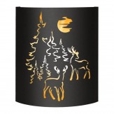 Абажур для бани и сауны Black (AISI 430) тип 5