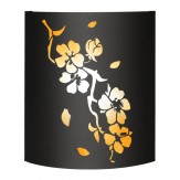 Абажур для бани и сауны Black (AISI 430) тип 6 "Сакура"