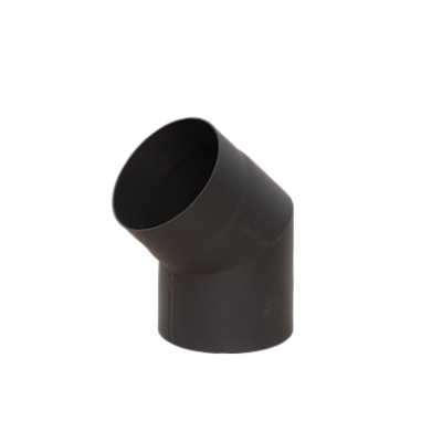 Дымоход Lava черный сталь 2 мм Отвод 45* d=180 мм