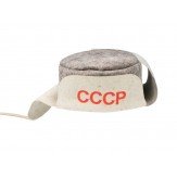 Ушанка (шапка) для бани и сауны из войлока "СССР"