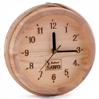 Часы для бани и сауны Sawo 531-Р в корпусе из сосны (устанавливаются в предбаннике)