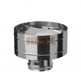 Зонт-К с ветрозащитой Ferrum d=150 мм из стали AISI 430 0,5мм