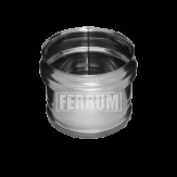 Заглушка внешняя (нижняя) для трубы Ferrum Ф=150 мм из стали AISI 430 0,5мм