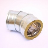 Сэндвич-колено Ferrum 135° AISI 430 0,5 мм +оцин. Ф200*280