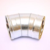 Сэндвич-колено Ferrum 135° AISI 430 0,8 мм +оцин. Ф115*200
