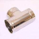 Сэндвич-тройник Ferrum 90° AISI 430 0,5 мм +нерж. Ф120*200