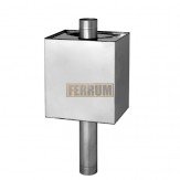 Бак для бани на трубу Ferrum "Комфорт" 73 л прямоугольный  Ф130 AISI 201