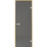 Дверь для сауны Harvia D92102L коробка ольха, стекло серое 