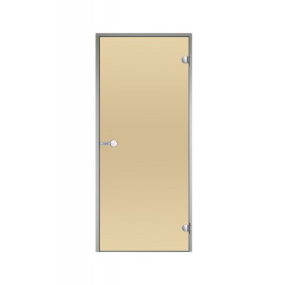 Дверь для турецкой бани Harvia DA92104 коробка алюминий, стекло прозрачное 