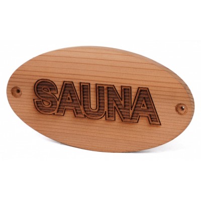 Табличка Sawo 950-D из кедра с надписью Sauna