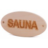 Табличка Sawo 950-A из осины с надписью Sauna