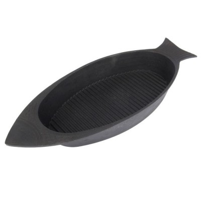 Сковорода-рыбница-КАл чугунная