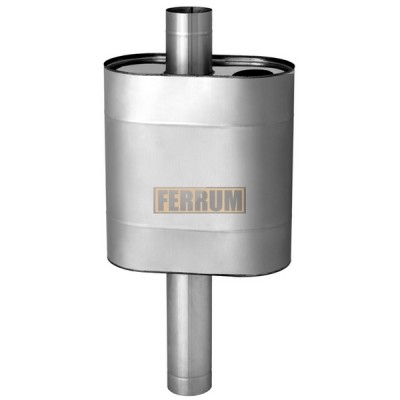 Бак для бани на трубу Ferrum "Комфорт" 50 л эллиптический на трубе Ф115 AISI 201