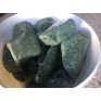 Нефрит шлифованный Отборный Жадебест мелкая фракция (темно-зелёный) для бани и сауны, 1 кг комплект камней 10кг